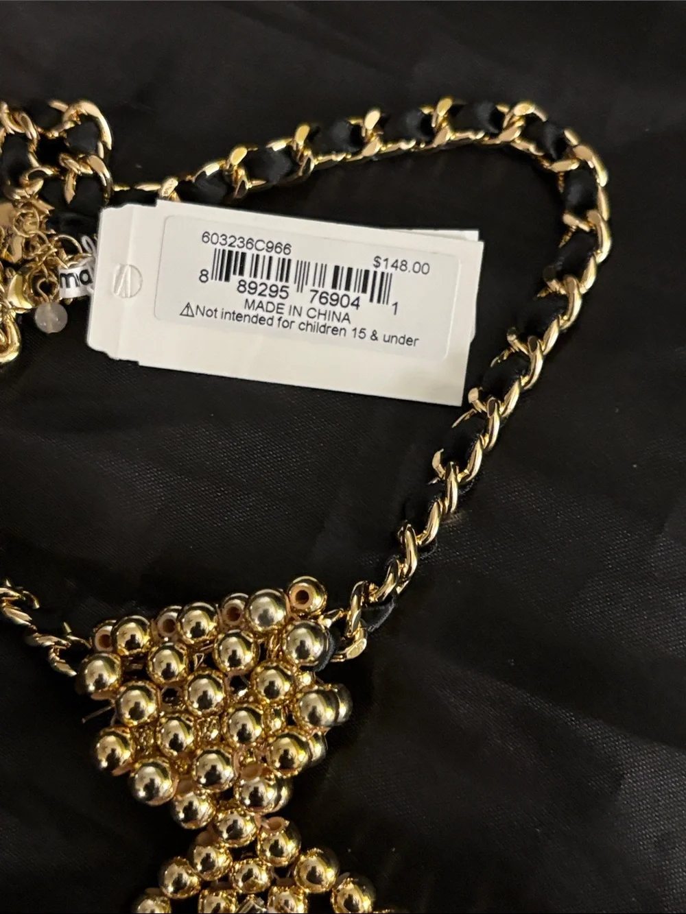 Betsey Johnson “Best in Class” Chain Necklace with Multicolor Enamel Charms - Picture 4 of 5